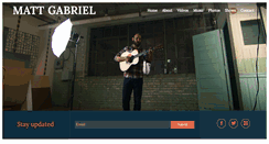Desktop Screenshot of mattgabrielmusic.com