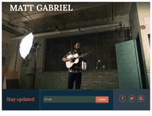 Tablet Screenshot of mattgabrielmusic.com